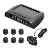 RV Tire Pressure Monitoring System Real Time Solar Trailer TPMS 6 Sensors