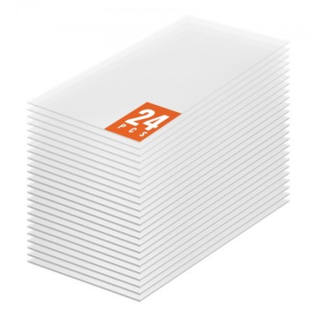 24 Pack Polycarbonate Greenhouse Panels 2 'X 4' X 0,16 '' Tagplader