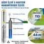 Dyb brønd nedsænket pumpe, 370W 230V/50Hz, 110L/min 44 m hoved