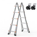 Telescoping Ladder A Frame 19 FT Extension Multi-Function for Homework