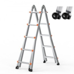 Telescoping Ladder A Frame 19 FT Extension Multi-Function for Homework