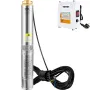 Dyb brønd nedsænket pumpe, 370W 230V/50Hz, 110L/min 44 m hoved