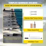 Inground Pool Safety Cover, 18 ft x 34 ft Rectangular Winter Pool Cover with Left Step, Triple Stitched, High Strength Mesh PP M