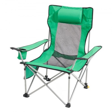 Reclining Camping Chair Portable Chair 330 lbs Load for Home & Outdoor