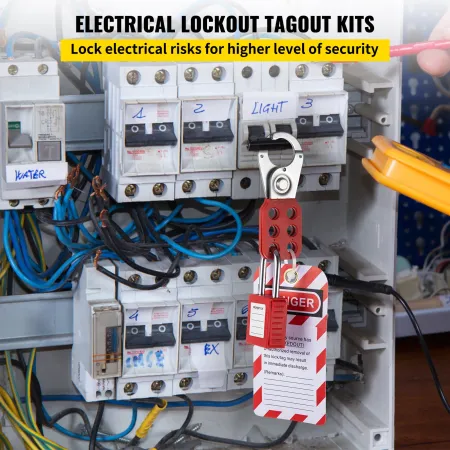 58 PCS Lockout Tagout Kits, Electrical Safety Loto Kit Includes Padlocks, Lockout Station, Hasp, Tags & Zip Ties, Lockout Tagout