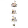 39" to 125" High Shower Corner Caddy Tension Pole Rust-Proof Tension Pole