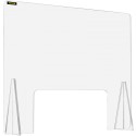 Sneeze Guard for Counter 24"x33.5" Acrylic Shield for Desk 0.2" Thick Acrylic Board Acrylic Shield for Counter w/ Transaction