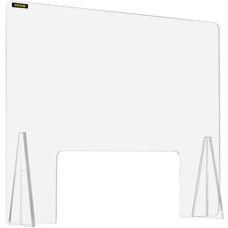 Sneeze Guard for Counter 24"x33.5" Acrylic Shield for Desk 0.2" Thick Acrylic Board Acrylic Shield for Counter w/ Transaction