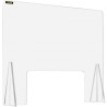 Sneeze Guard for Counter 24"x33.5" Acrylic Shield for Desk 0.2" Thick Acrylic Board Acrylic Shield for Counter w/ Transaction