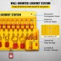 58 PCS Lockout Tagout Kits, Electrical Safety Loto Kit Includes Padlocks, Lockout Station, Hasp, Tags & Zip Ties, Lockout Tagout