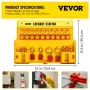 58 PCS Lockout Tagout Kits, Electrical Safety Loto Kit Includes Padlocks, Lockout Station, Hasp, Tags & Zip Ties, Lockout Tagout