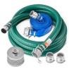 Suction Hose Kit for Water Pump 2 in x 20 ft Green/65 ft Blue Hoses