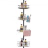 42" to 114" High Shower Corner Caddy Tension Pole Rust-Proof Tension Pole