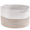 Cotton Rope Storage Basket 67L Woven Blanket Basket 20 x 20 x 13 in