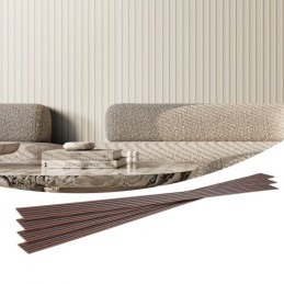 Wood Slat Acoustic Panels 8 PCS 96 x 6 inch for Modern Wall Matte White