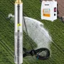 Dyb brønd nedsænket pumpe, 1100W 230V/50Hz, 190L/min 57 m