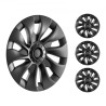 18 "Wheel Rim-dækning til 2017-2023 Model 3 Hubcap med ventildysehul