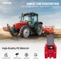 Portable Diesel Tank, 439.1 L Capacity & 10 GPM Flow Rate, Diesel Fuel Tank with 12V Electric Transfer Pump and 399.3 cm Rubber 