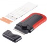 Razor Blade Scraper Locking Scraper Tool 15 Extra Blades with Security Cap