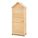 Outdoor Wooden Storage Shed Waterproof Garden Tool Shed 28x63 inch