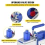 Vacuum Pump, 10CFM 1 HP, Two-Stage Rotary Vane Vacuum Pump, 220V 5 PA Facility HVAC Refrigerant Air Tool for HVAC, Auto AC Refri