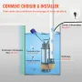 Nedsænkbar vandpumpe, 2200W 60000L/ H, W/ 10 m ledning og