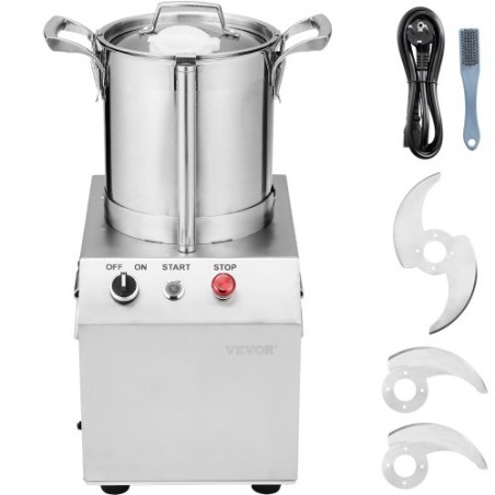 Food Processor & Vegetable Chopper 4L Food-Grade Stainless Steel Blender