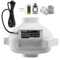 4" to 3.5" Radon Mitigation Fan System Kit Quiet 260 CFM Inline Duct Fan