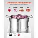 Food Processor & Vegetable Chopper 6L Food-kvalitet Rustfrit stålblender