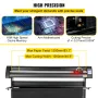 Vinyl Cutter, 1350mm Vinyl Plotter, LED Screen Plotter Cutter, Semi-Automatical Built-in Optical Eye, Compatible with SignMaster