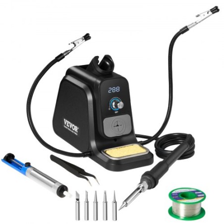 Lodning Iron Station 80W LED Display Soldering Station Kit Hjælp hænder