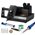 Soldering Iron Station 80W LCD Display Soldering Station Kit & 5 Iron Tips
