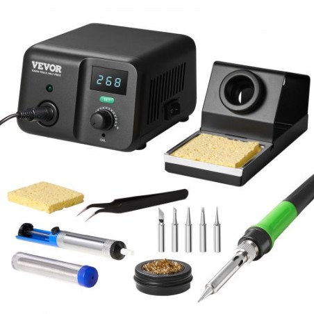 Lodning Iron Station 70W LCD Display Soldering Station Kit 122 ° F-932 ° F