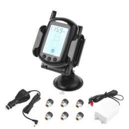 RV Tire Pressure Monitoring System Real Time Trailer TPMS 6 sensorer