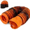 20ft (6,1 m) PVC Fleksibel kanal Hosing 8 tommer (20,32 cm) Ekstraktion Fleksibel kanalfleksibel kanal2