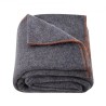 Wool Camping Blanket 64" x 88" Warm for Camping Hiking Travel Dark Grey