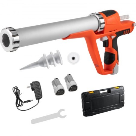 Sausage Caulking Gun 10/20-Ounce Electric Caulking Gun Aluminum 300ml Cartridge/600ml Sausage Cartridge Gun Packs 21.6x10.2in