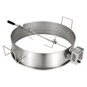 BBQ Rotisserie Ring Kit til 22 "Kettle Charcoal Grills Rustfrit stål