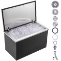24 "X20" X15 "Drop in is Chest Ice Cooler Ice Bin Rustfrit stål m/dækning