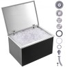 28 "X20" X17 "Drop in Ice Chest Ice Cooler Ice Bin Rustfrit stål m/dækning