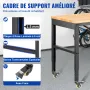 Arbejdsbænk justerbar højde, 122 cm W x 51 cm D x 104 cm H