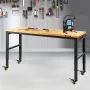Arbejdsbænk justerbar højde, 122 cm W x 51 cm D x 104 cm H