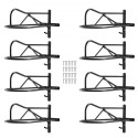 Wall Mount Saddle Rack with Pad Bar 8 Packs Horse Saddle Rack Stand