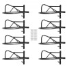 Wall Mount Saddle Rack with Pad Bar 8 Packs Horse Saddle Rack Stand