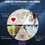 Heat Press, 5 in 1 Heat Press Machine Machine 30.48 x 38.1 cm, Clamshell Sublimation Transfer Printer Fast Heat-up, Digital Prec