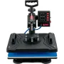 Heat Press, 5 in 1 Heat Press Machine Machine 30.48 x 38.1 cm, Clamshell Sublimation Transfer Printer Fast Heat-up, Digital Prec