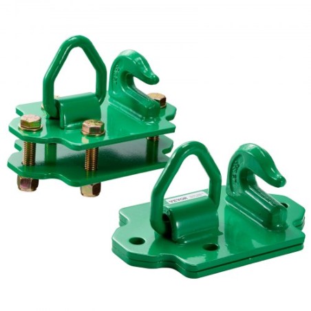 3/8 "Traktor Bucket Hooks Grad 70 Forged Steel 2 Pack Grab Hooks Green