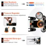 Airbrush Kit, Professional Airbrush Set with Compressor, Airbrushing System Kit with Multi-purpose Dual-action Gravity Feed Airb