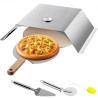 Pizza Ovn Kit, rustfrit stål Grill Pizza Ovn, Pizza Maker Kit til de fleste 22 "Charcoal Grilll, Grill Pizza Ovn Kit inklusive