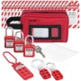 Electrical Lockout Tagout Kit, 26 PCS Safety Loto Kit Includes Padlocks, Hasps, Tags, Nylon Ties, and Carrying Bag, Lockout